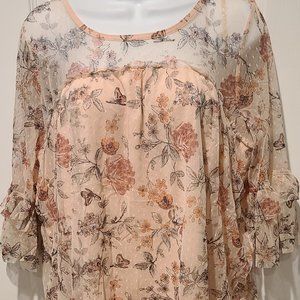 No Boundaries Floral Lace Top